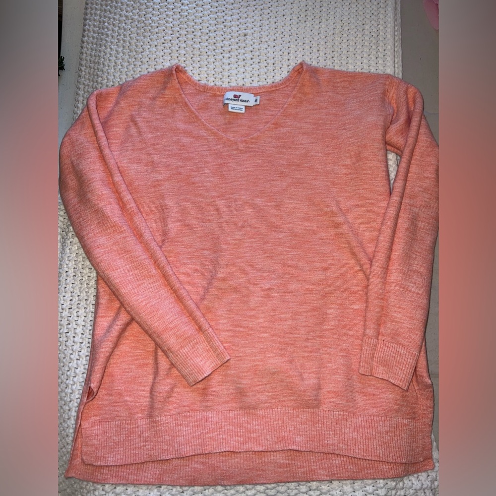 Vineyard vines peach sweater size XS